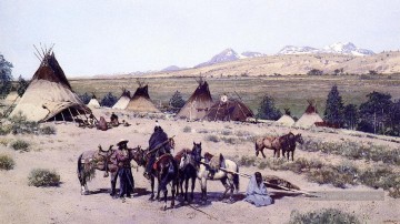  far - Parmi la quête des Foothills à l’ouest Amérindien Henry Farny